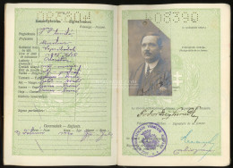 ÚTLEVÉL  Szolnok 1934 Passport - Sonstige & Ohne Zuordnung