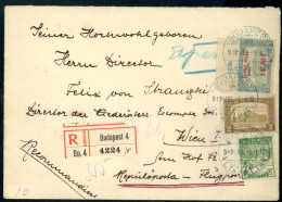 BUDAPEST 1918. 07.05. Ajánlott, Tarifa Helyes Légi Levél Bécsbe Küldve - Covers & Documents