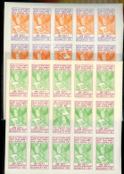 1925 Gamma Filatélia: Ne így! 2db Vágott Kisív Kisív Fordított állású Középrésszel - Unused Stamps