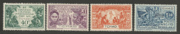 TCHAD EXPO 1931 N° 56 à 59 Série Complète  NEUF* TRACE DE CHARNIERE  / Hinge  / MH - Neufs