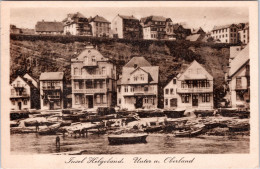 Insel Helgoland , Ober- Und Unterland (Gelaufen 1922, Frankiert Mit 1.25 Mark) - Helgoland