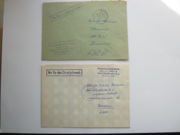 1986 , SCHLEUSINGEN , 2 Dienstbriefe - Covers & Documents