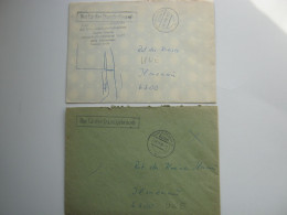 1986 , SCHLEUSINGEN , 2 Dienstbriefe - Covers & Documents