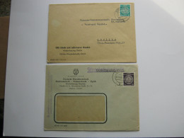 GÖRLITZ , 2 Dienstbriefe 1959/60 Mit Zirkelmarken - Covers & Documents