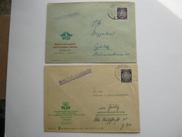 GÖRLITZ , 2 Dienstbriefe 1959/60 Mit Zirkelmarken - Lettres & Documents