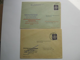 GÖRLITZ , 2 Dienstbriefe 1959/60 Mit Zirkelmarken - Lettres & Documents