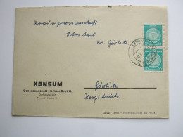 HORKA ,  Dienstbrief 1959 Mit Zirkelmarke - Covers & Documents