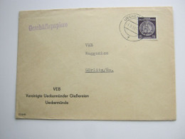 UECKERMÜNDE,  Dienstbrief 1959 Mit Zirkelmarke - Lettres & Documents