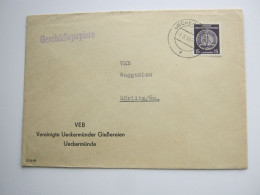 UECKERMÜNDE,  Dienstbrief 1959 Mit Zirkelmarke - Covers & Documents