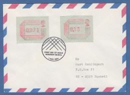 Großbritannien FRAMA-ATM  1.Ausgabe FDC Windsor 1.5.84 Nach CH  Mit 2 ATM  - Andere & Zonder Classificatie