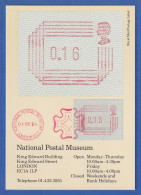 Großbritannien FRAMA-ATM Wert 0,16 Auf Maximumkarte, ET-O London 1.5.84 - Otros & Sin Clasificación