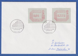 Großbritannien FRAMA-ATM FDC LONDON 1.5.84 Mit 2 ATM Gel. Nach München - Other & Unclassified