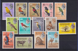 Betschuanaland 1961 Vögel Und Landtiere, Folklore  Mi.-Nr. 155-68 Postfrisch ** - Botswana (1966-...)