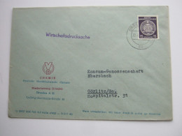 DRESDEN,  Dienstbrief 1959 Mit Zirkelmarke - Covers & Documents