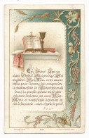 Image Pieuse Ancienne Art Nouveau Etre Prêtre Souvenir Ordination Sacerdotale Première Messe Editeur Bouasse Jeune - Andachtsbilder