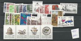 1990 MNH Denmark, Year Complete, Postfris** - Full Years