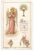 Image Pieuse Ancienne Communion Jésus Je Vous Adore Bouasse-Lebel N°M-258 - Devotion Images