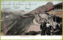 Ad4969 - SWITZERLAND Schweitz -Ansichtskarten VINTAGE POSTCARD-Rothorn Kulm-1904 - Horn