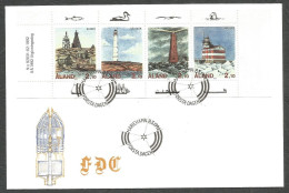 Aland Islands Åland Finland 1992 Lighthouses Of Baltic Sea FDC - Ålandinseln