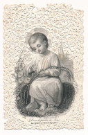 Image Pieuse Ancienne Canivet Dentelle Dans Le Jardin De Jésus Bouasse-Lebel Massin N°1059 - Imágenes Religiosas