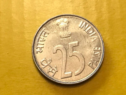 Münze Münzen Umlaufmünze Indien 25 Paise 1988 Münzzeichen Perle - Inde