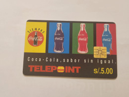 Peru-(per-te-013A)-coca Bottles Warhol-(30)(s/.5)-(006901408545)-(tirage-50.000)-used Card+1cars Prepiad,free - Perú