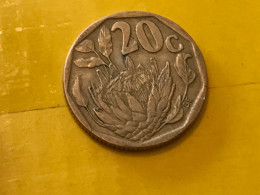 Münze Münzen Umlaufmünze Südafrika 20 Cent 1995 - South Africa