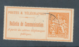 FRANCE - TELEPHONE N° 27 OBLITERE - COTE : 7€ - 1900/06 - Telegraaf-en Telefoonzegels