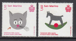 2020 San Marino Rodari Art Comics Complete Set Of 2  MNH @ BELOW FACE VALUE - Unused Stamps