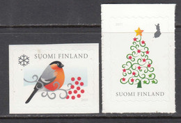 2021 Finland Christmas Noel Navidad Birds Robin  Complete Set Of 2 MNH @ BELOW FACE VALUE - Ongebruikt