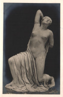 FINE ARTS, SCULPTURE, ROME, WOMAN, WOUNDED NIOBID, ITALY, POSTCARD - Sculture