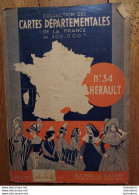 CARTE DEPARTEMENTALE 200 000e BLONDEL LA ROUGERY N°34 HERAULT - Cartes Routières