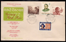 INDIA(1973) Copernicus. Hansen. Dutt. Paluskar. Unaddressed FDC With Cachet And Thematic Cancel. Scott Nos 584-7. - FDC