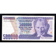 TURQUIE - PICK 212 - 500 000 LIRA - L 1970 (1998) - PREFIXE H - TTB - Turquie