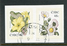 IRELAND/EIRE - 2004  48c  FLOWERS  SELF ADHESIVE  SET  EX BOOKLET  FINE USED - Gebruikt