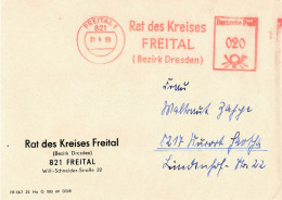 DDR Brief AFS  Rat Des Kreises Freital 1969 - Machines à Affranchir (EMA)