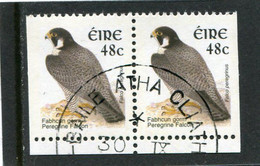 IRELAND/EIRE - 2003  48c  BIRDS  SMALLER SIZE PAIR  EX BOOKLET  FINE USED - Gebraucht