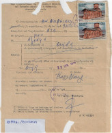 Greece 1972, Pmk ΘΗΒΑΙ ΕΠΙΤΑΓΑΙ On Post Form Of Money Order For Special Use. FINE. - Lettres & Documents