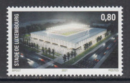 2021 Luxembourg Football Stadiun Stade Complete Set Of 1  MNH @  BELOW FACE VALUE - Unused Stamps