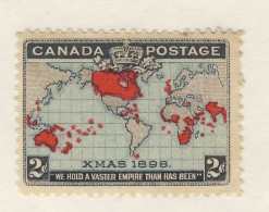 Canada 1898 X-mas Map Mint Stamp #86-2c MH F/VF Guide Value = $42.50 - Ongebruikt