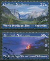 UNO New York 2003 UNESCO USA Nationalparks 932/33 Gestempelt - Oblitérés