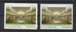 ADH " LA PISCINE / ROUBAIX " Sur 2 Timbres Neufs ** MNH De 2010 N° YT ADH 467 + 4453. A SAISIR ! - Neufs