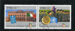 IRELAND/EIRE - 1997  32p  REPUBLIC ANNIVERSARY PAIR  FINE USED - Gebraucht