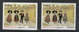 ADH " LA PROMENADE De HANSI " Sur 2 Timbres Neufs ** MNH De 2009 N° YT ADH 370 + 4400. A SAISIR ! - Unused Stamps