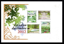 VARIETE  BC SALON DU TIMBRE 2012  SANS DORURE SUR UNE MAJEURE PARTIE DU BLOC  – TRES VISIBLE AU SCANN - RRR !!! - Unused Stamps