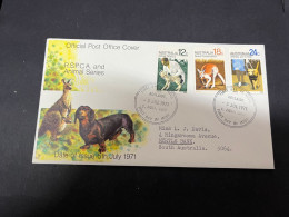 24-1-2024 (2 X 12 A) Australia FDC - 1971 - RSPCA (2 Covers) - FDC