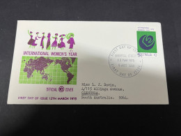 24-1-2024 (2 X 12 A) Australia FDC - 1975 (WCS) International Women's Year - FDC