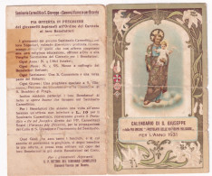 Calendarietto - Seminario Carmelitano S.giuseppe-genova - Varazze Per Deserto - Anno 1931 - Petit Format : 1921-40