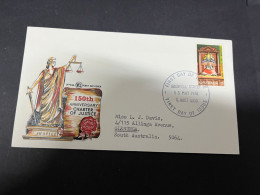 24-1-2024 (2 X 12 A) Australia FDC - 1974 (WCS) 150th Anniversary Of Charter Of Justice - FDC