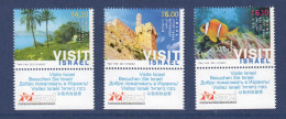 ISRAËL, **, Yv 2116, 2117, 2118, Mi 2202, 2203, 2204, SG 2081 à 2083, Mer De Galilée, Jérusalem, Récif De Corail, Tabs - Neufs (avec Tabs)